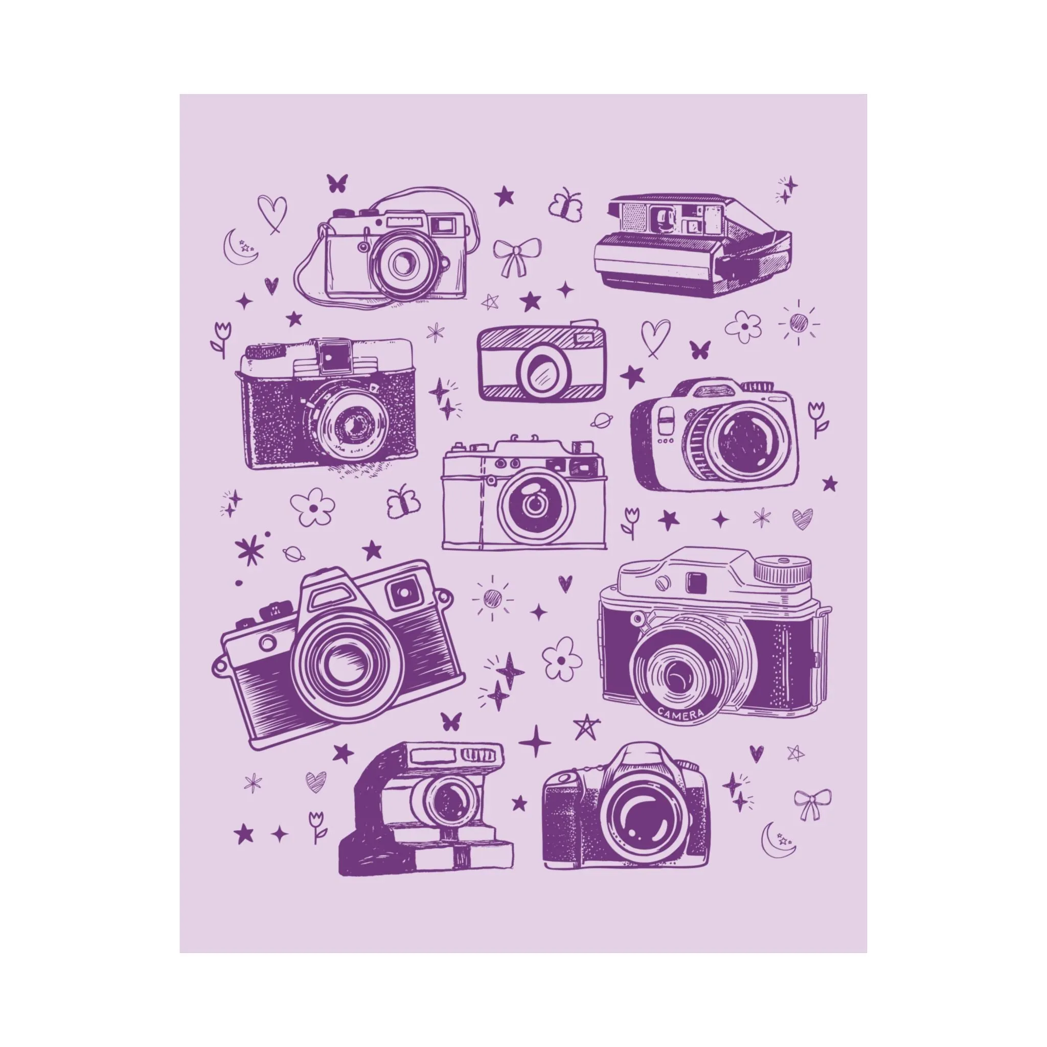 Boho Tattoo Camera Poster Print
