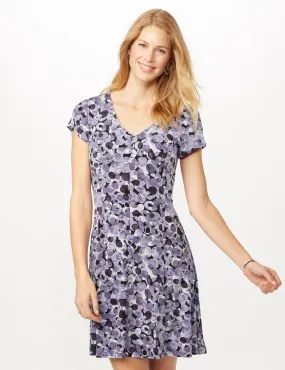 Bubble Dot Dress with Seam Detail