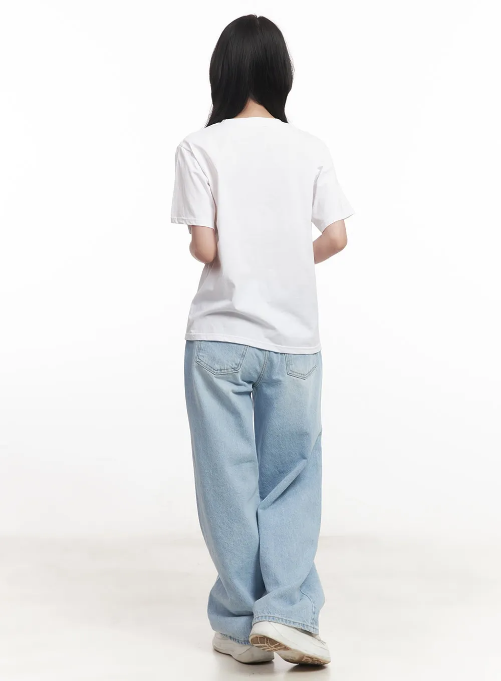 Bubble Pop Graphic Oversize T-Shirt CA511