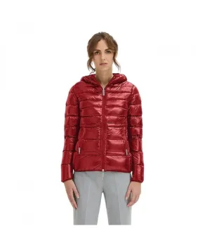 Centogrammi Shiny Down Jacket for Women - Red