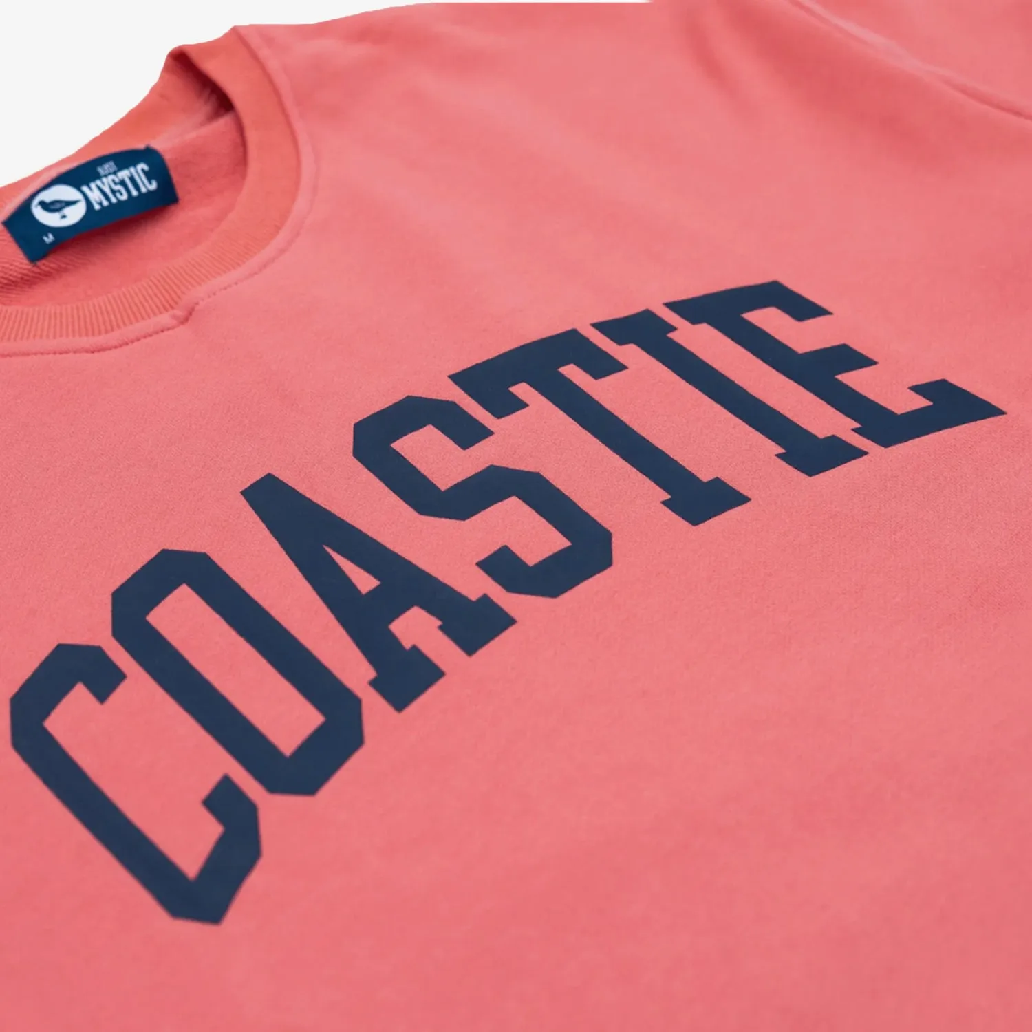 Coastie Crewneck in Coral Red