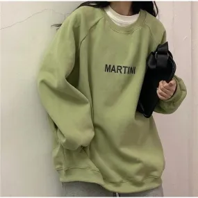 deanwangkt Hoodies Women Chic Letter High Street All-match Simple Unisex Couples Oversized Sweatshirt Thicker Soft Fall Basic Lady Clothing