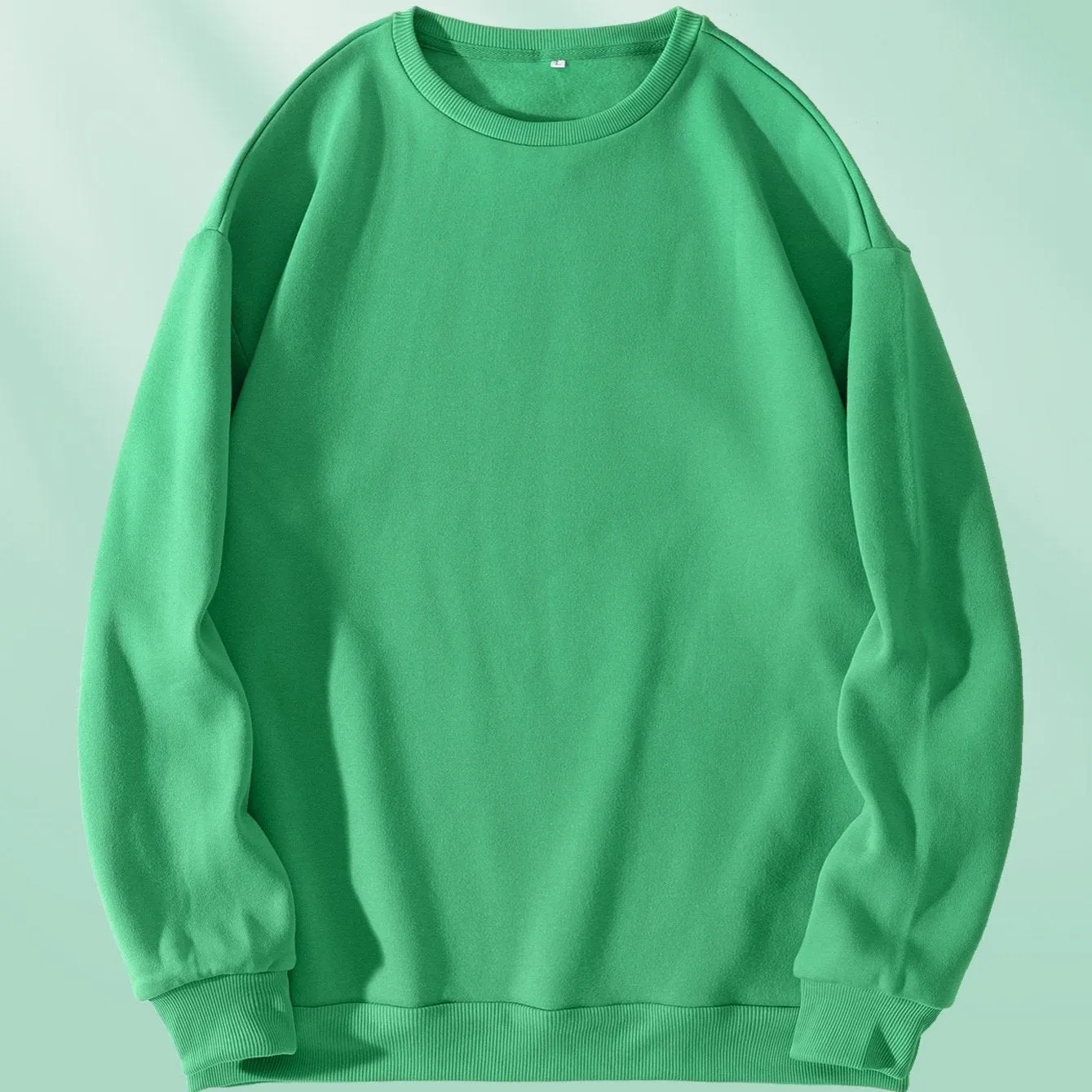 Men's Solid Color Round Neck Sweatshirt