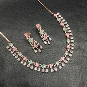 Multi Zircon/AD Necklace Set