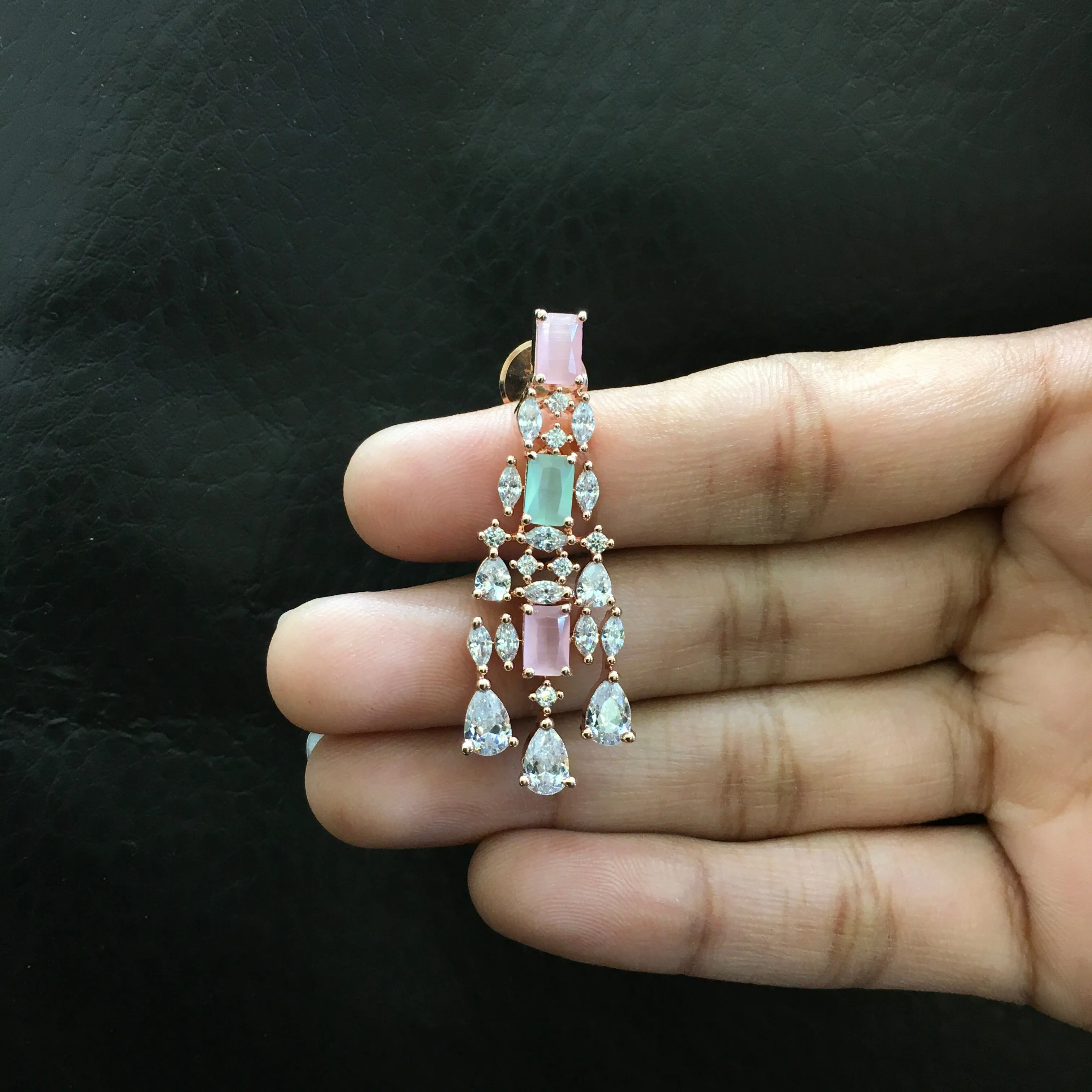 Multi Zircon/AD Necklace Set