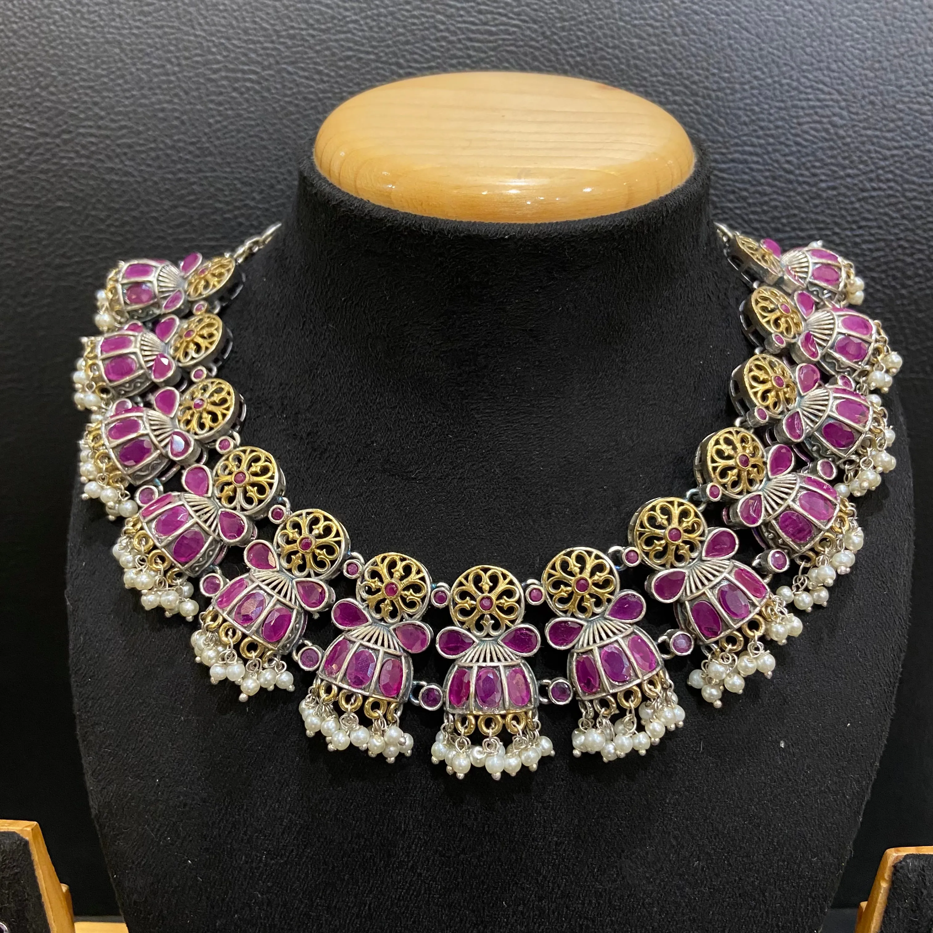 Oxidized Necklace Set 1208-69