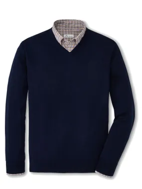 Peter Millar Autumn Crest V-Neck in Navy
