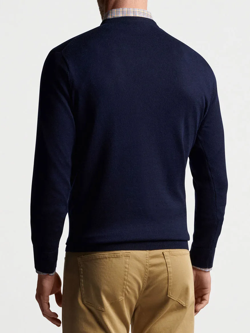 Peter Millar Autumn Crest V-Neck in Navy