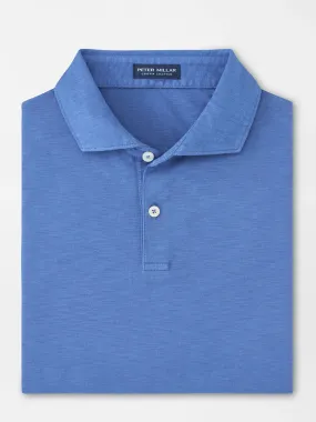 Peter Millar Journeyman Short Sleeve Polo in Ocean Blue