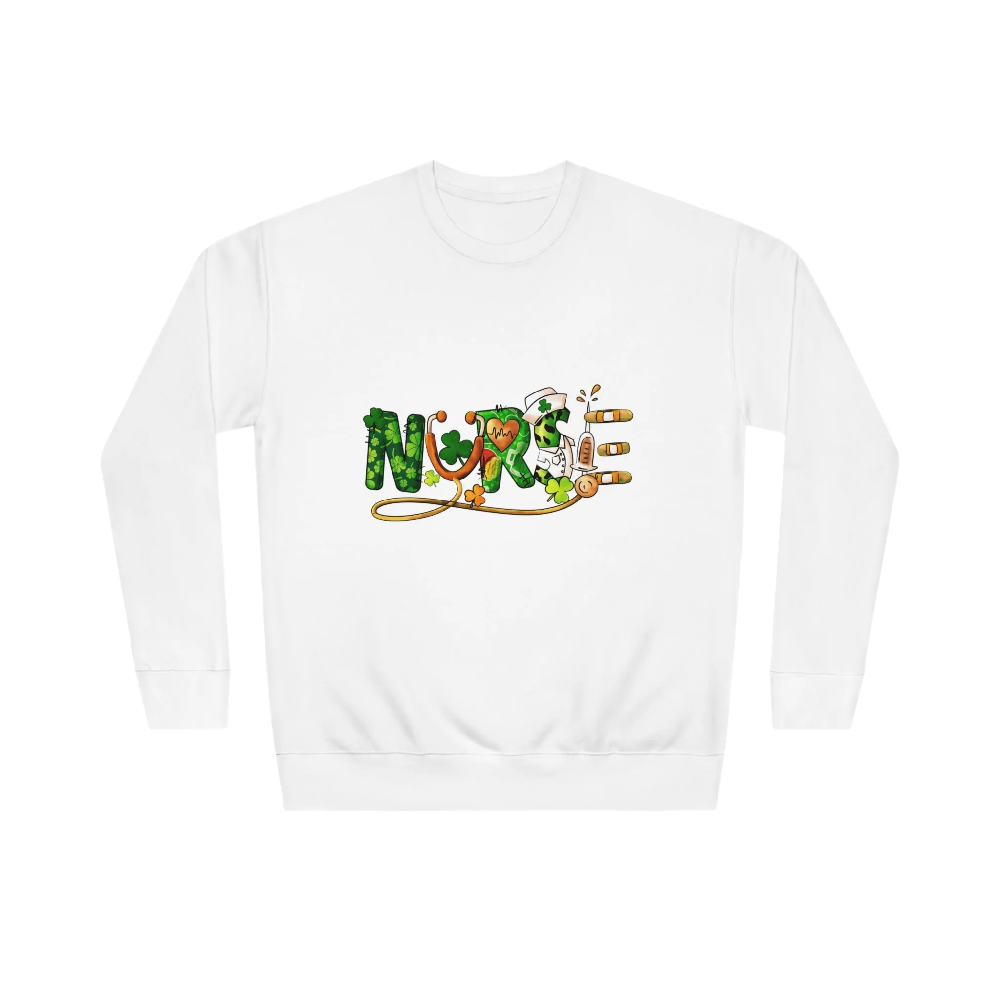 St Patricks Day Nurse Unisex Crew Sweatshirt