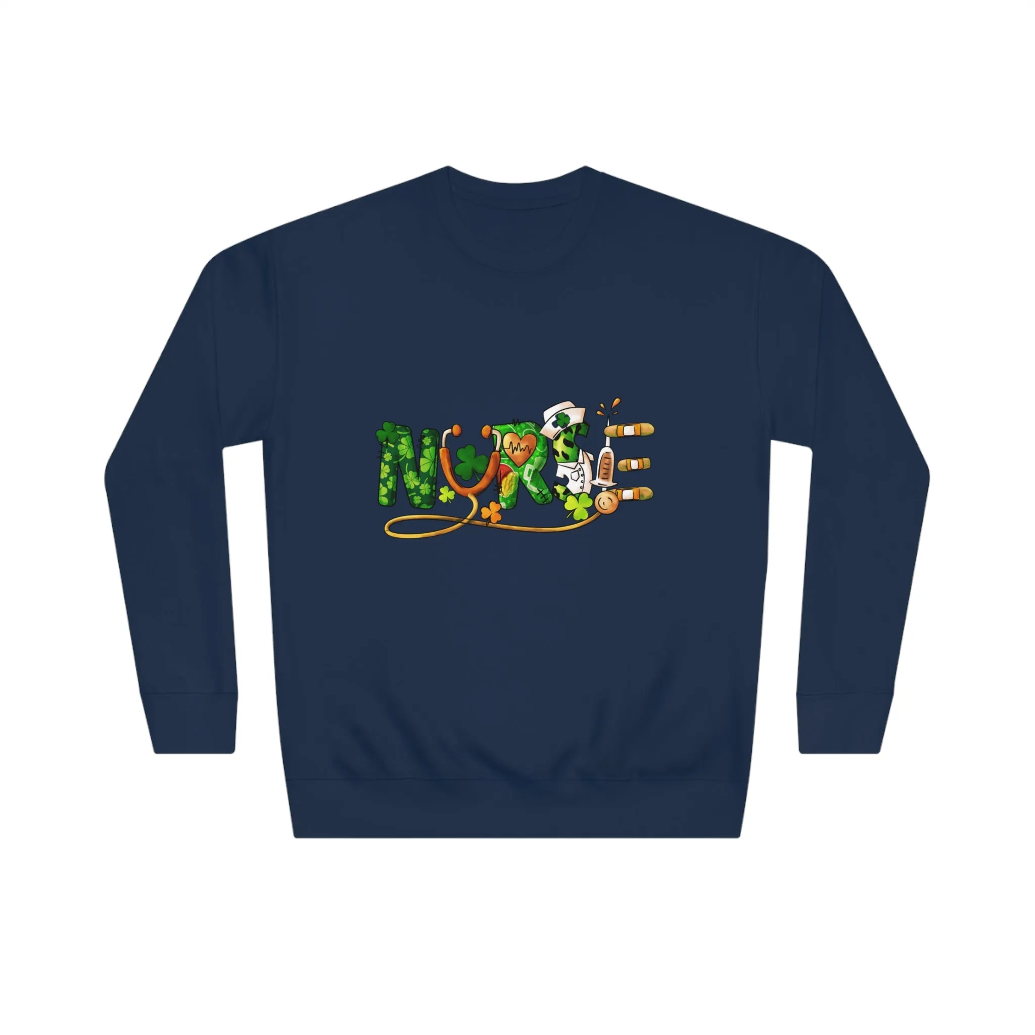 St Patricks Day Nurse Unisex Crew Sweatshirt