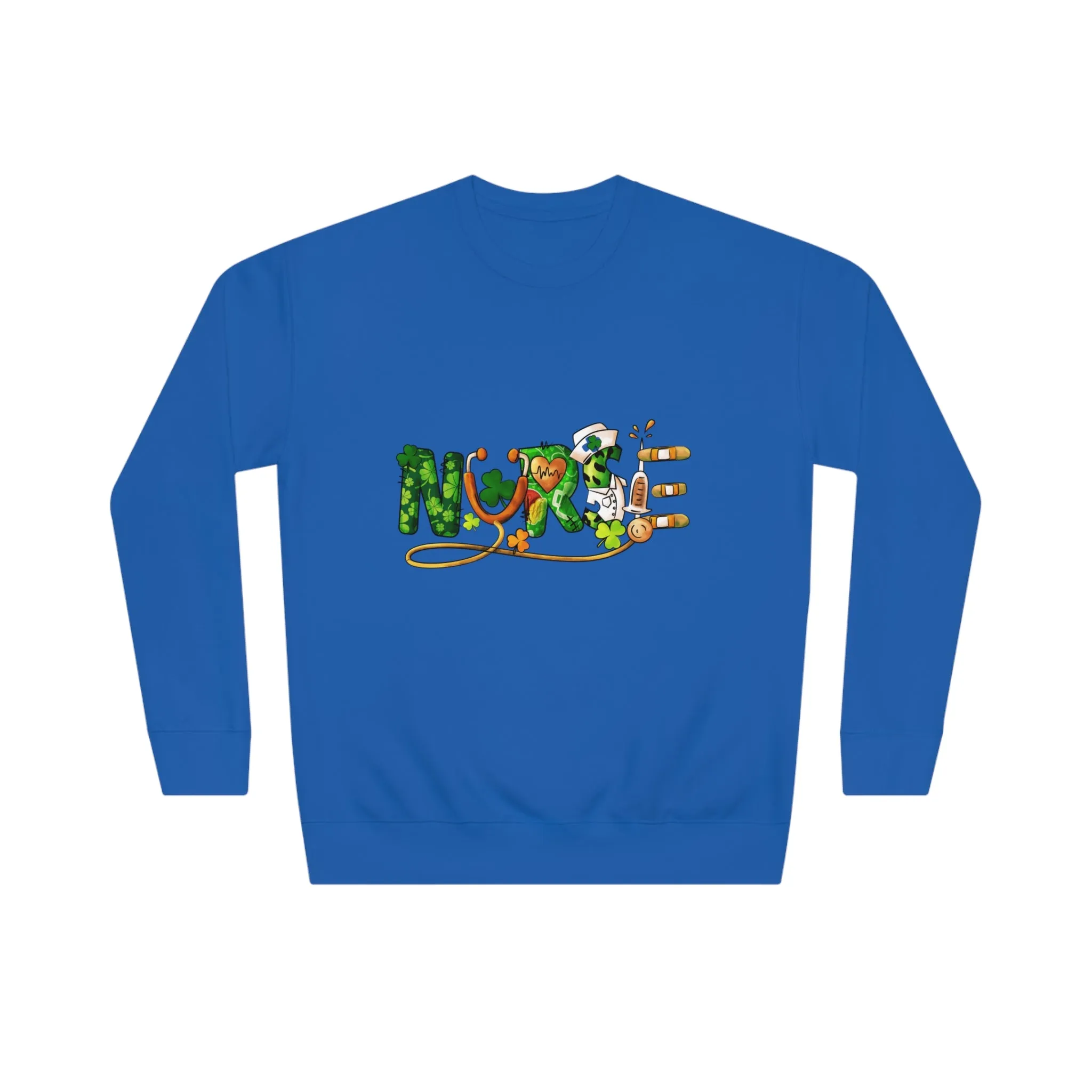 St Patricks Day Nurse Unisex Crew Sweatshirt