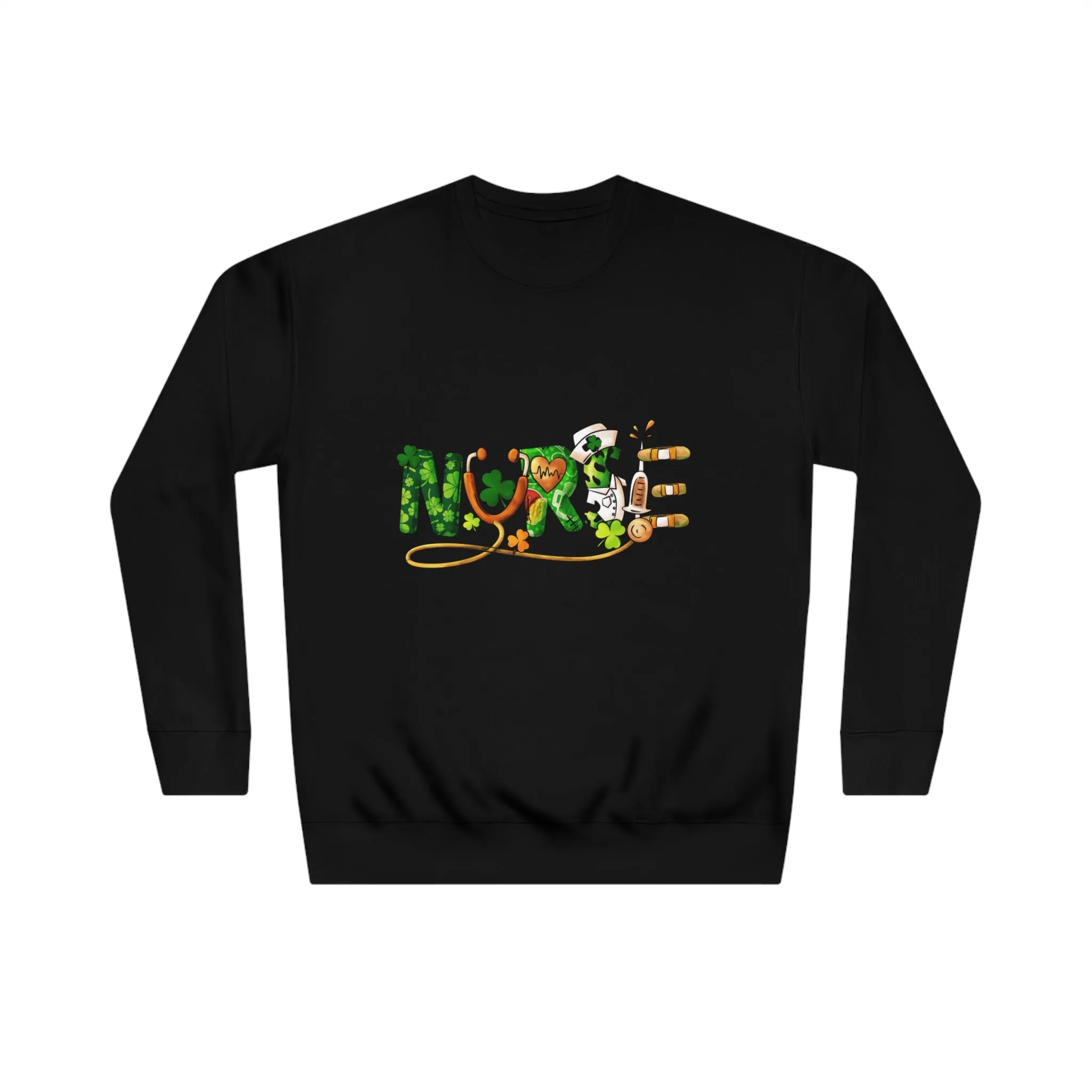 St Patricks Day Nurse Unisex Crew Sweatshirt