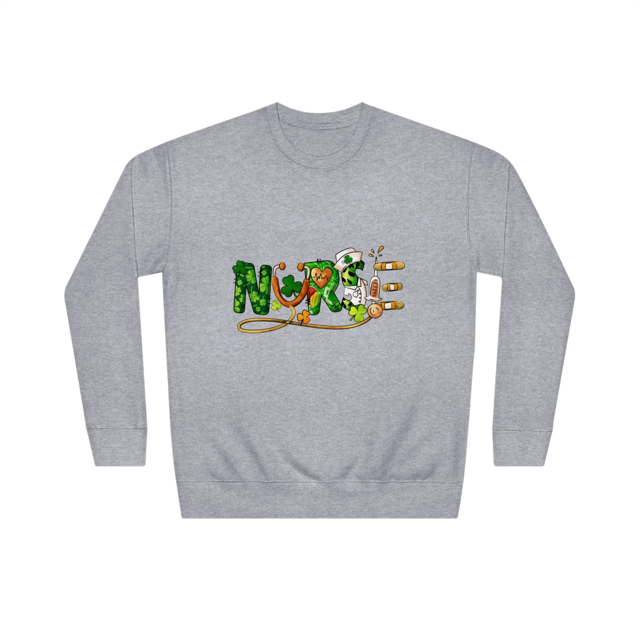 St Patricks Day Nurse Unisex Crew Sweatshirt