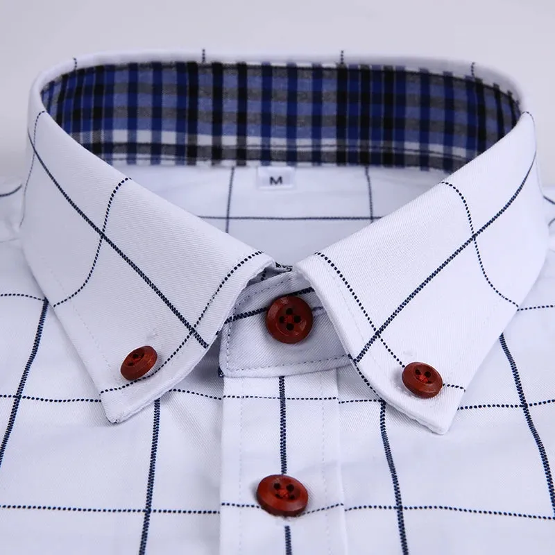 Summer Casual Men's Plaid Short Sleeve Shirt