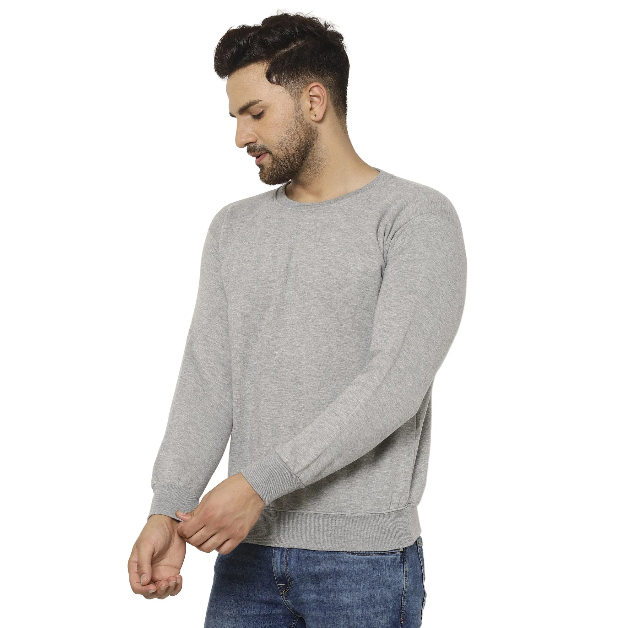 Vimal Jonney Fleece Round Neck Sweatshirt for Men