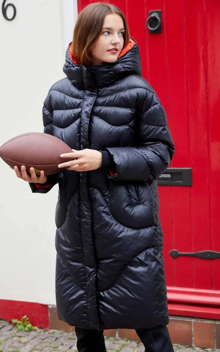 Women's Hooded Long Down Jacket