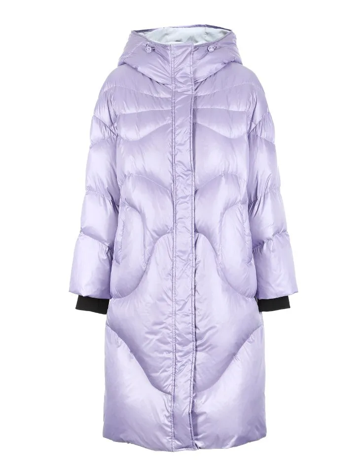 Women's Hooded Long Down Jacket