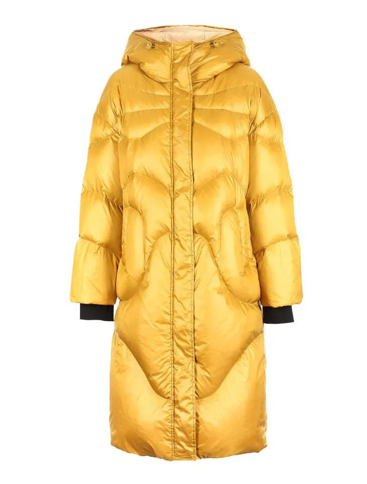 Women's Hooded Long Down Jacket