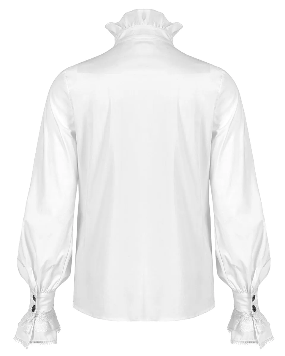 WY-1320 Mens Gothic Aristocrat Shirt - White