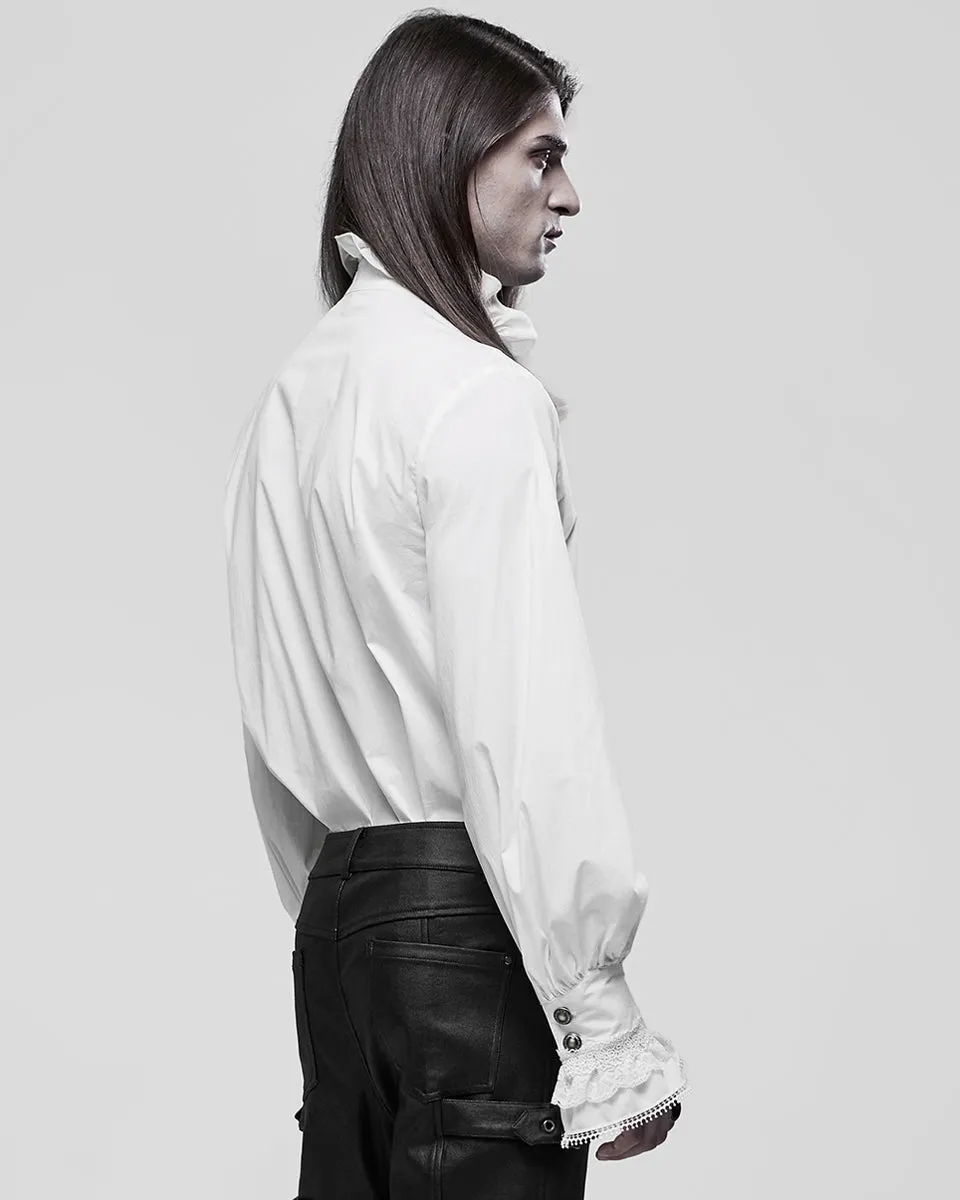 WY-1320 Mens Gothic Aristocrat Shirt - White