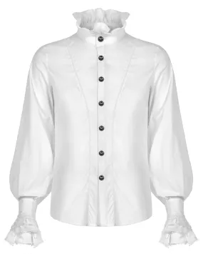 WY-1320 Mens Gothic Aristocrat Shirt - White